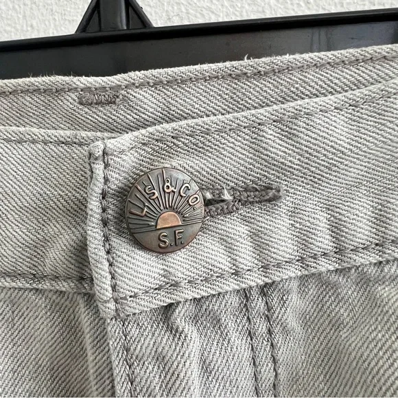 Levi’s light Gray Denim cutoffs jean Shorts size 29 - Picture 3 of 9